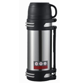 KIDENEI 2.0L Vacuum Insulated Bottle with Handle Cup, Stainless Steel Insulated Water Jug with Strap, Keeping Hot or Cold 24 Hours Coffee Thermos for Traveling Hiking Fishing