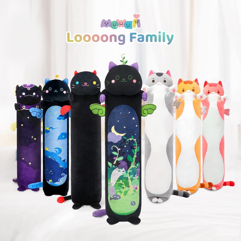 Mewaii Long Cat Plush 5 Sizes, 120% Extra Filling Giant