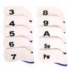 Golf Club Iron Head Covers 10 Piece Set Headcover Protector