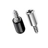 Qrity 12PCS Shelf Pegs, Shelf Support Nails, Bookcase Support Pins,