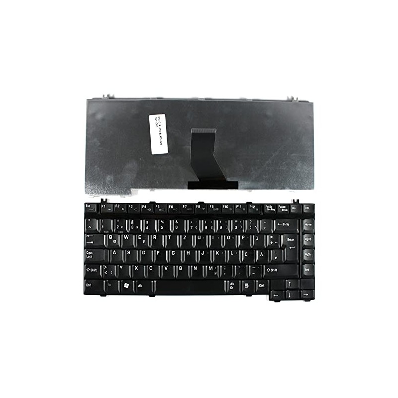 Keyboards4Laptops Deutsch Schwarz kompatible Ersatz Tastatur kompatibel mit Toshiba Satellite