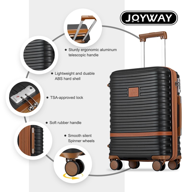 Joyway Carry On Luggage 20 Inch Expandable Suitcase with Spinner