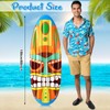 Hollowfly 2 Pcs Tiki Inflatable Surfboard Hawaiian Surfboard Inflate 5ft