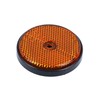 4 x Orange Amber Round Circular Reflectors for Driveway Gate