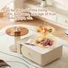2 Tier Fruit Plate Metal Round Gold Plated Beautiful Cupcake