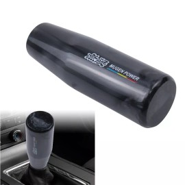 MUGEN Pearl Black Long Stick Manual Car Racing Gear Shift Knob Shifter Universal