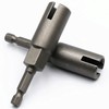 2PCS Deep Power Wing Nut Driver, 1/4" Hex Shank Slot