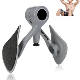 Garegce Thigh Exerciser Pelvic Floor Strengthener for Men and Women, Adjustable Thigh Trainer 360 Rotatable Back Hip Exercise Equipment for Home, Gym-Grey