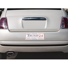 Bumper Sticker Magnet Sign | Trump President 2024 Magnet | Car Bumper Vinyl Magnet | Funny Tool Box Magnet Sign - 3x9 in. FJB Trump 24 Take America Back
