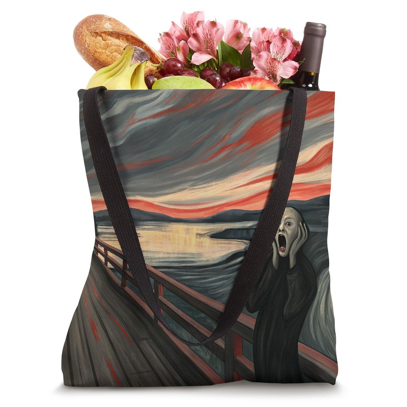 The Scream in Contemporary Style Expression Art Tote Bag
