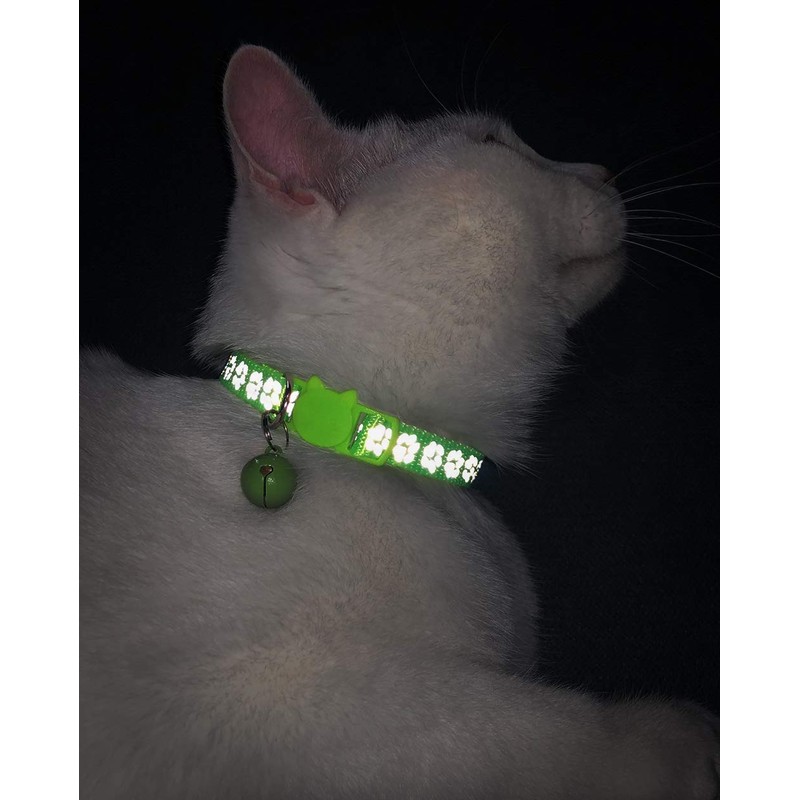 Taglory Reflective Cat Collars Breakaway with Bell, 2-Pack Girl Boy
