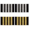 AHANDMAKER 4 Pairs Uniform Epaulettes, 2-Colour Striped Polyester Epaulettes, Pilot