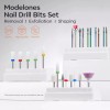 Modelones 24Pcs Nail Drill Bit Set 3/32” Ceramic Diamond Carbide