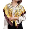 FAIRYGATE Seidenschal Damen Bandana Satin Luxus Seidentuch aufwändig bedrucktes Tuch