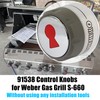UYZO 91538 Lighted Control Knobs 2 Pack for Weber Summit