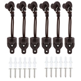 Lihopefe Bungee kit 3 Pieces with Pull Ring end Cover, General Replacement of Outdoor Roller Shutter Door/Indoor Roller Shutter Door (Brown)