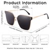 FEISEDY Women Trendy Sunglasses Oversized Square Fashion Designer Style Large