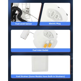 ECCPP Fuel Pump Replacement 2506017042, E9558M, 69560, 69613 Compatible with Nissan Sentra 1995-1999 Tsuru 1995-2016 L4 1.6L 2.0L