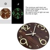 11.81in Luminous Wall Clock Wooden Round Decorative Clocks for Kitchen