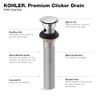 Kohler RH1464524-CP Clicker Drain with Overflow in Polished Chrome