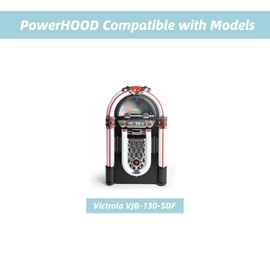 PowerHOOD UL Listed 4FT 3 Prong AC Power Cord Repalcement for Victrola Mayfield Full-Size Jukebox VJB-130 VJB-130-SDF 3-Speed Belt Driven Turntable Vinyl Record Player Power Charger Cable