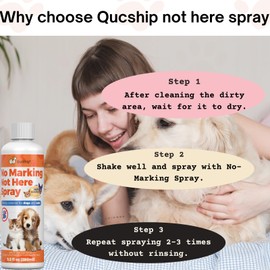 Qucship 8Oz Effective Solution for Managing Pet Behavior - Not Here Dog Spray