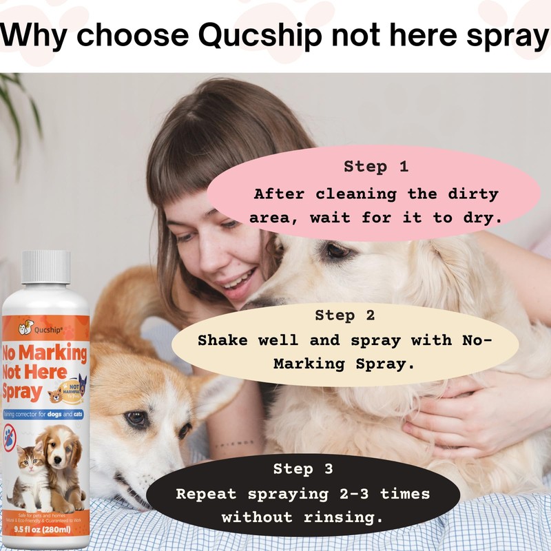 Qucship 8Oz Effective Solution for Managing Pet Behavior - Not