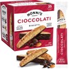 Nonni's Cioccolati Dark Chocolate Almond Biscotti Cookies – Individually Wrapped