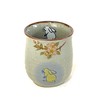 Kutani [Teacup] Large White Rabbit Weeping Cherry Blossom Pottery [Inner