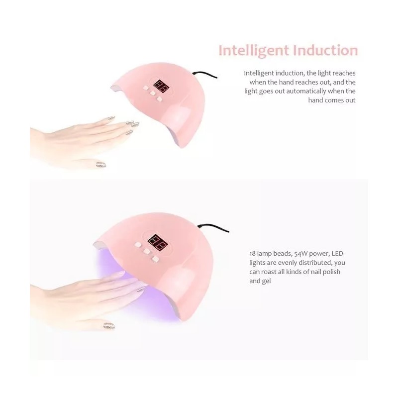 HAOMNING COMERCIO Lámpara De Uñas Uv Led Secador De Uñas