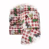 The New 7 Spls Christmas Snowman Red White Gingham Country