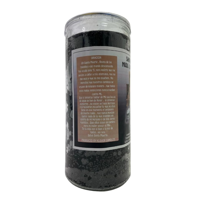 Jumbo Santa Muerte Mudo, Sordo Y Ciego 14 Day Veladora/Jumbo