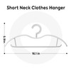 Premium Plastic Coat Hanger with 360 Swivel Hook, 20 Pack,