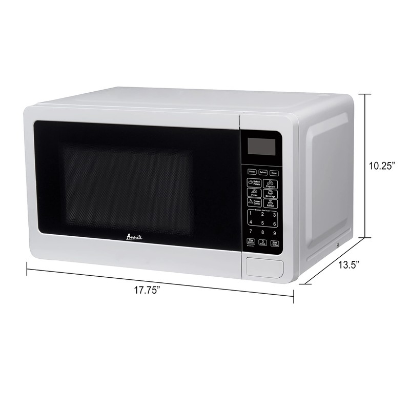 Avanti MT7V0W Microwave Oven 700-Watts Compact with 6 Pre Cooking