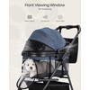 OJCME 3 in 1 Pet Carrier Stroller with Detachable Carrier,