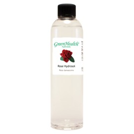 GreenHealth Rose Hydrosol (Floral Water) - 8 fl oz Plastic Jug w/Cap - 100% Pure (NOT Oil)