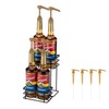 Rice rat Coffee Syrup Organizer Rack, (4 Bottle Capacity),2 Tier