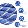 Blue White Stripe Hand Towels 4 Pack, 14.6x14.6 Inch Cotton