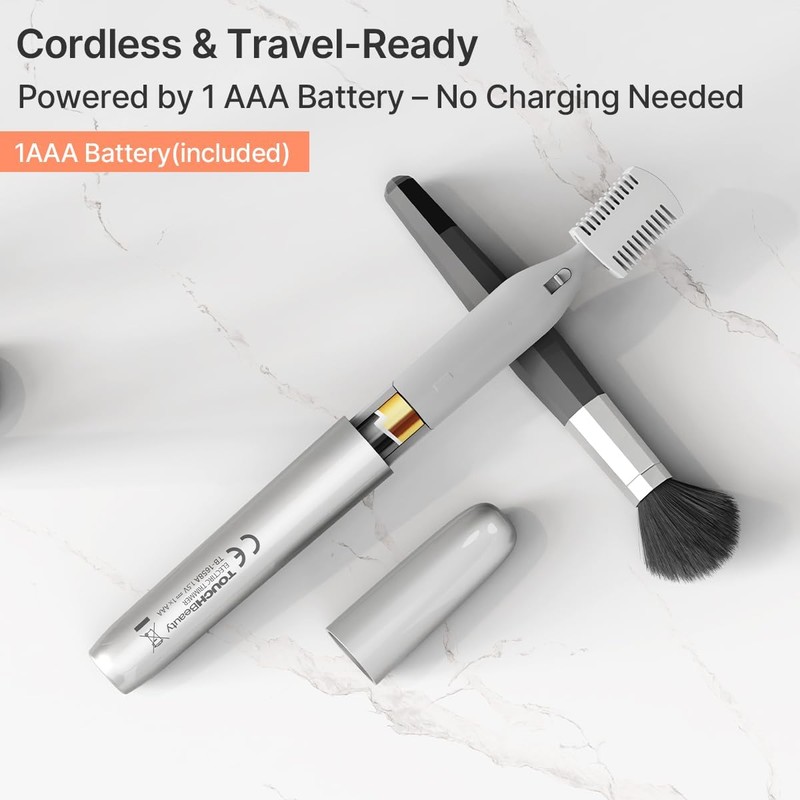TOUCHBeauty AG-1658Y Recortador de Cejas y Vello Facial de Precisión