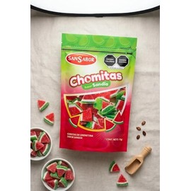 Gomitas San Sabor Chomitas de Grenetina Sabor Sandía 1kg