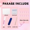 24pcs Gradient Pink Nails - Medium Length False Nails with