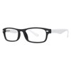 Launch Unisex Eyeglasses - Modern Collection Frames - Matte Black/White