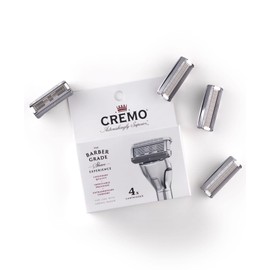 Cremo - Barber Grade Razor Blades for Men | 4 Refills, Silver