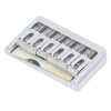 Hardtail Bridge with Saddles Metal 6 String Fixed Replacement for