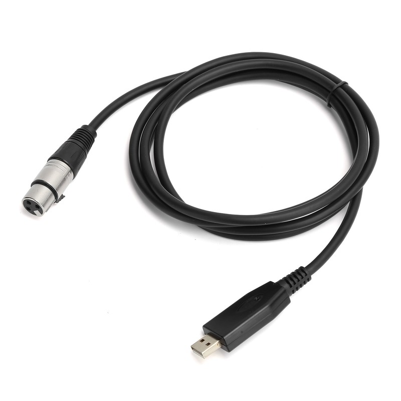 Microphone Cable Computer USB to XLR Female Microphone Connector Cord