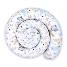 Totsy Baby Side Sleeper Pillow, Body Pillow, Long Bed Roll, Neck Roll Pillow, 150 cm, Cotton, Owls