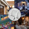 SHATCHI 16Pcs Giant Clear Gutter Hooks for Outdoor Hanging Christmas