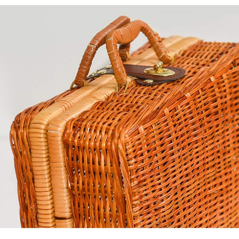 Myth Square: Picnic Basket, Hand Held Size, Lid Included, Travel,