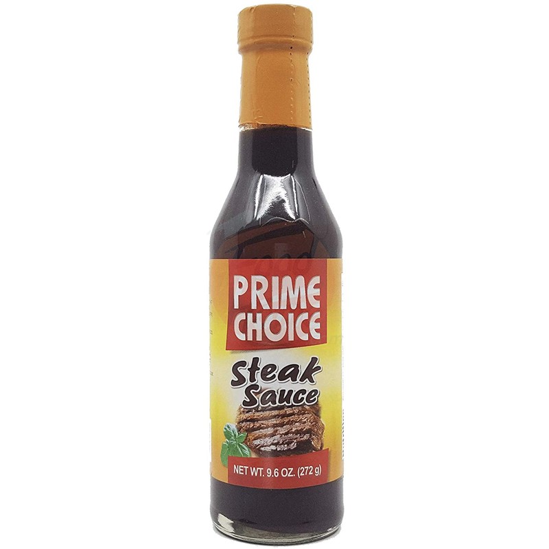 Prime Choice steak sauce in 9.6-ounce glass bottle x 2