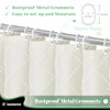 Dynamene Stall Fabric Shower Curtain, 36x72 inch Half Boho Tufted